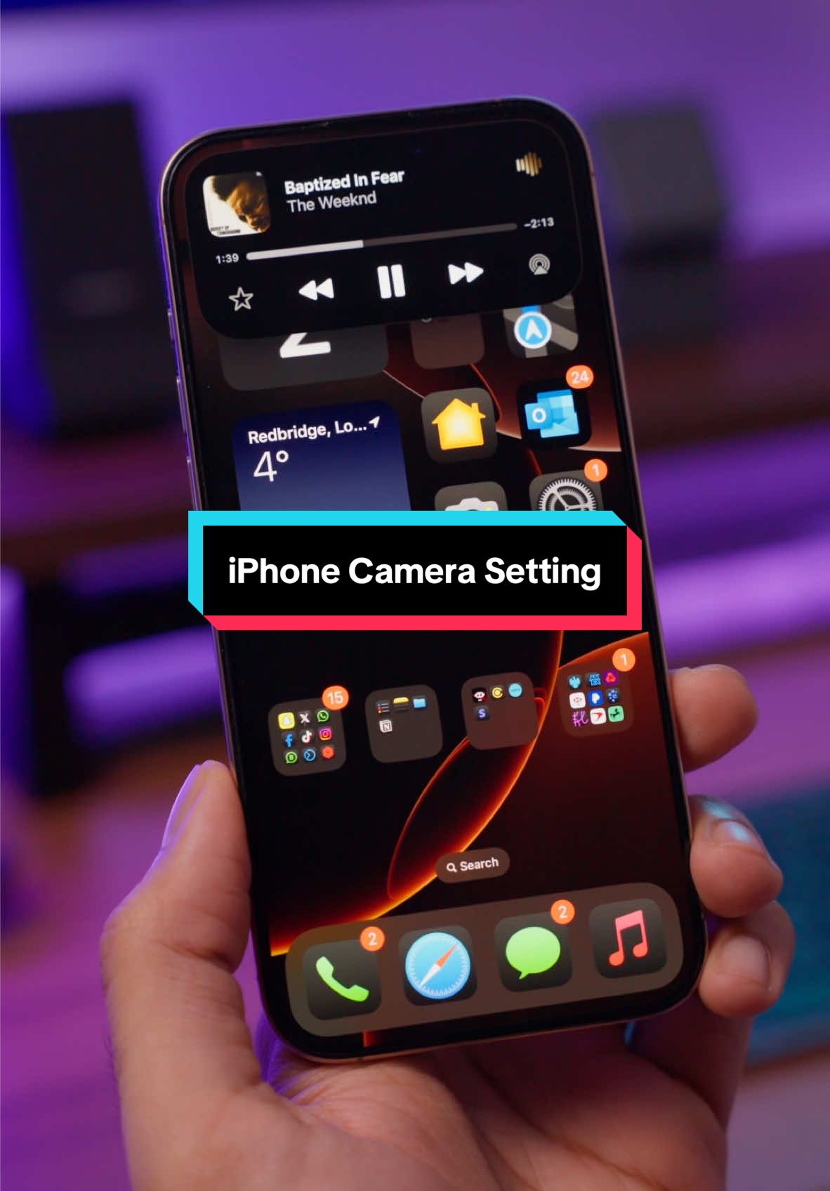 Change this iPhone setting now! If you haven’t already 😉  Allow audio playback whilst recording a video, no more having to use Snapchat in order to record your music / video together!  #iphonetips #iphone #iphone16 #ios18 #iphonetipsandtricks #tech #techtips 