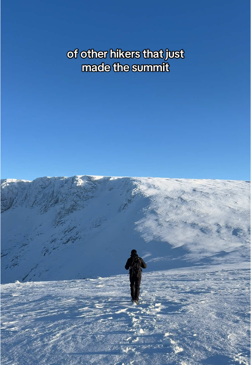 For anyone looking for their sign to hike a mountain in the snow in the UK, this is it…..    If you haven’t seen already, I’ve been exploring the Cairngorms National Park in Scotland and it’s been breathtaking.   As always however, SAFETY FIRST people, so if you’re going to do something similar please remember:    Have the correct kit - Crampons, portable chargers, ski goggles, torches, food + water, a first aid kit, and decent walking boots/waterproof warm clothing are essential to summit a mountain safely. All my gear comes from a variety of outdoor adventure shops who I highly recommend from @GO Outdoors @Mountain Warehouse @Montane @RegattaOutdoors @thenorthface @thenorthface_europe @oexoutdoors    Leave plenty of time - To summit this for sunset, I set off at 14:00pm and arrived at 16:15pm (sunrise was at 16:30pm). However, please factor in the descend which took me roughly an hour.   Check the Weather forecast - Mountain Weather can change at any moment! High winds mixed with rain/snow/fog are the worst conditions to hike in and extra care must be taken in this scenario. Lucky for me, the weather was forecasted to be clear. The most reliable weather app I use is @Met Office    Let people know - One thing I’ll always do for a hike is let someone know what time I am setting off, where I am hiking too and what time I’ll be expected to be back in contact again.  Experience - If it is your first time hiking a mountain, I recommend to do it with someone or take the easiest route to the summit where they’ll be others. I am quite experienced in hiking mountains now. To make sure I stick to a route, I download a map of the trail from @AllTrails offline. This means my chances of getting lost are very minimal.  All the love fam, go and explore our beautiful country that is the UK! Tom x  #Hiking #Scotland #mountains #vanlife #adventure #fyp #foryoupagе #Outdoors 