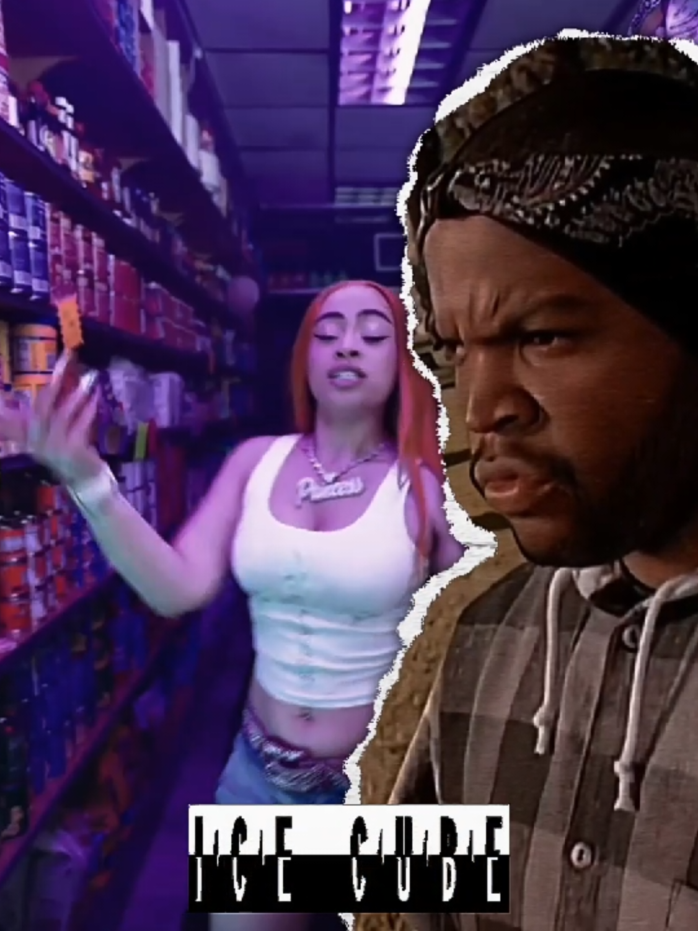 Ice cube>>> ice spice #fyp #icecube #icespice #edit #phonk #vaiprofycaramba #viral_video #rap #rappers #lowriders 