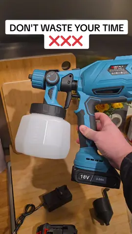 Stop wasting your time with a paint brush or roller. Check out this cordless electric battery operated paint sprayer.  Its fantastic for painting around the home and the garden fences.  #CapCut #tool #decorating #paintsprayer #paintsprayers #fences #homedecor #Home #garden #painting #cordlesstools 