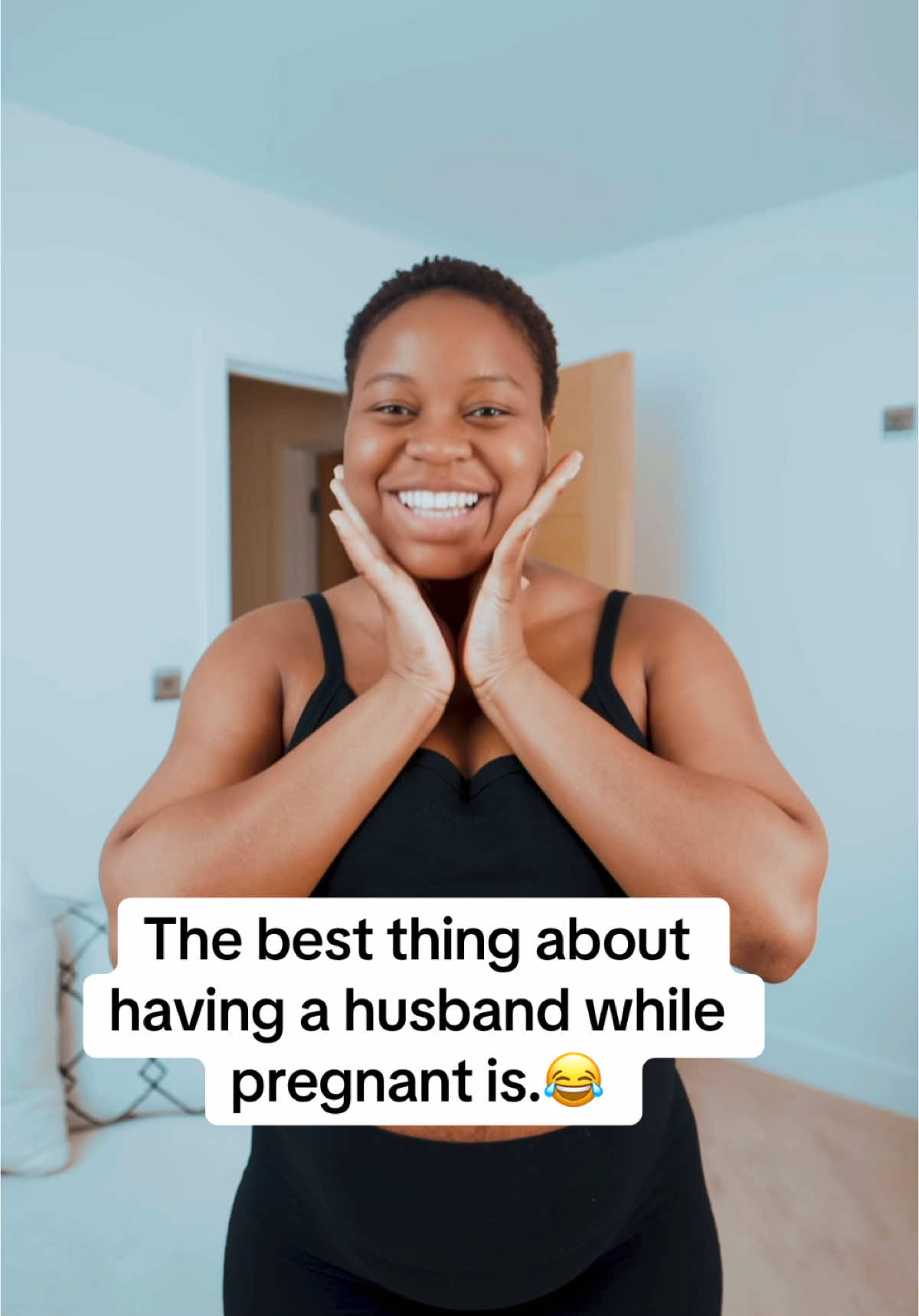 The best thing about having a husband while pregnant is.😂#foryou #fyp #viral #funnyvideos 