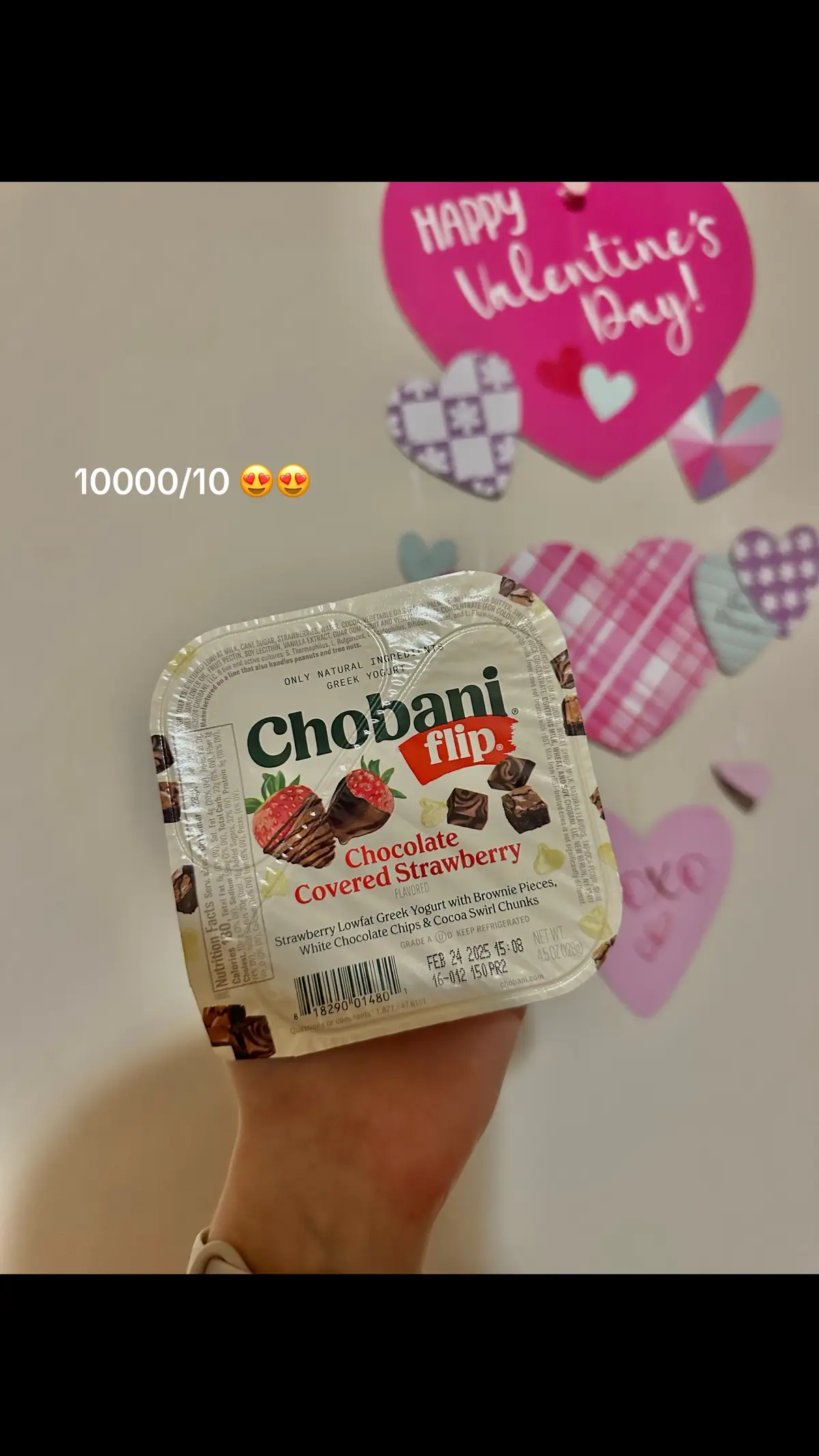 You did your big one with this @Chobani !! #chobani #chobaniflip #chocolatecoveredstrawberries #publixfinds #grocery #groceryfinds #chobaniyogurt #seasonalflavors #ValentinesDay #valentinesflavor #valentinesseason 
