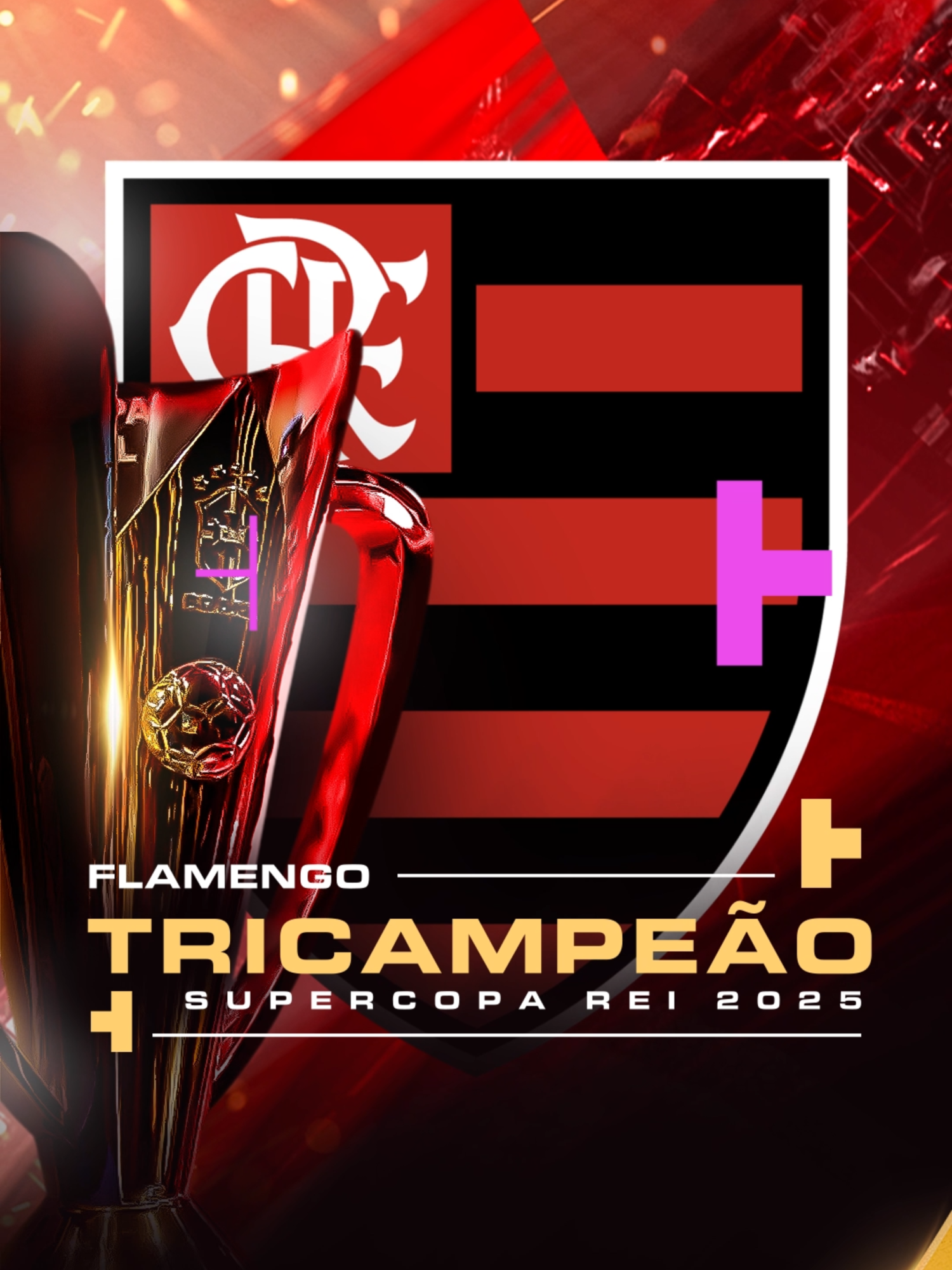 MAIS UMA SUPERCOPA PRO MENGÃO! 🔴⚫🏆 #SupercopaRei2025 #Supercopa #Flamengo #TiktokEsportes