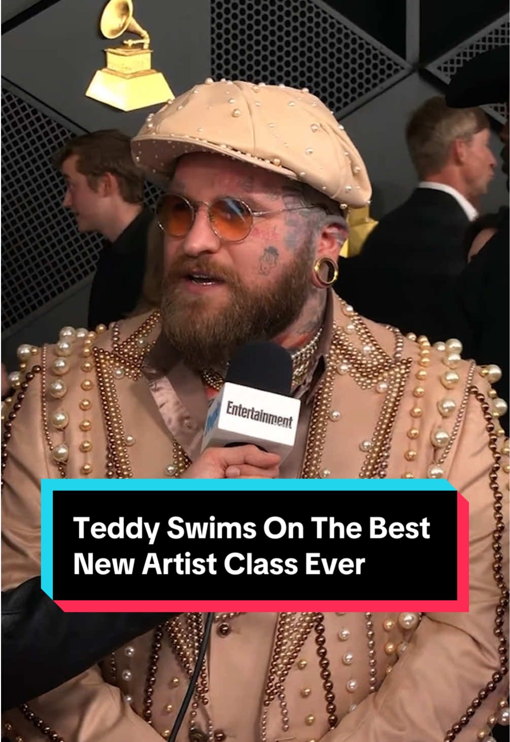 Can you imagine the supergroup the Best New Artist nominees would make!? #TeddySwims is here for it.  👀 #GRAMMYs #Grammys2025