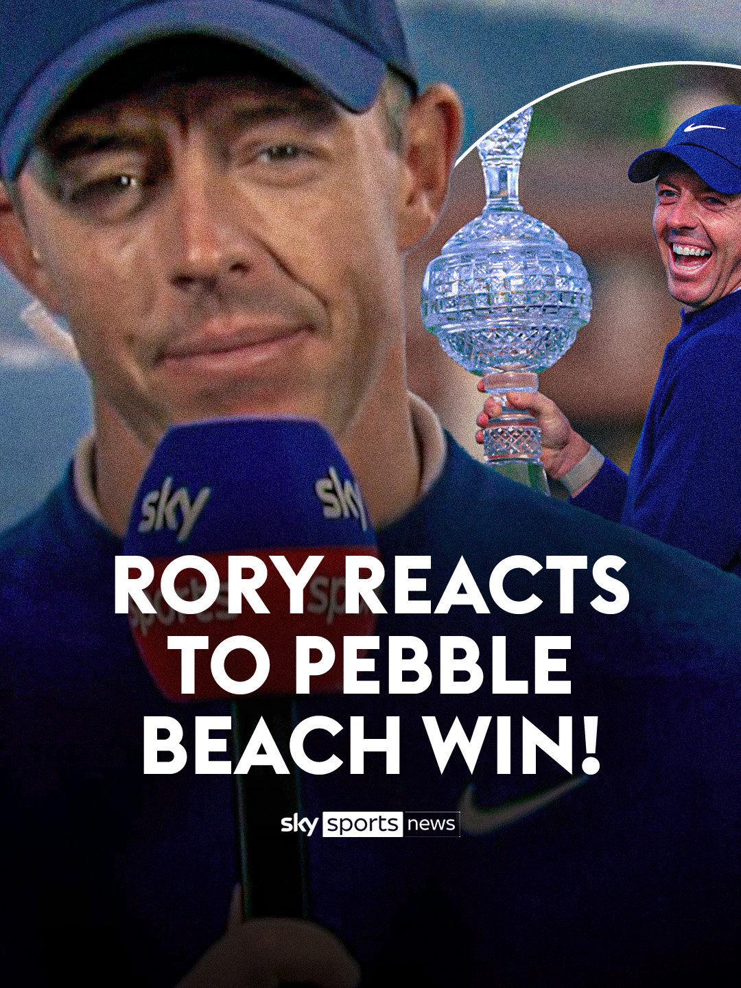 Rory McIlroy reacts to his AT&T Pebble Beach Pro AM win and reflects on how close to his peak he is ⛳ #golf #rorymcilroy