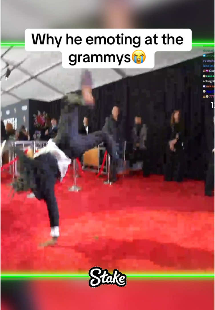 Why he emoting at the grammys😭 #kai #kaicenat #fyp #grammy #grammys2025 