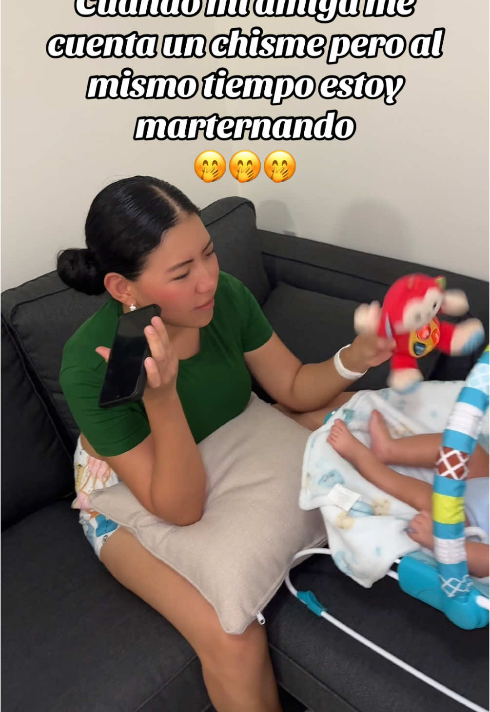 ¿Quién dijo que las mujeres no podemos hacer más de dos cosas a la vez? 🤭 #maternidade #mom #momboy #fyb #vira #chisme 