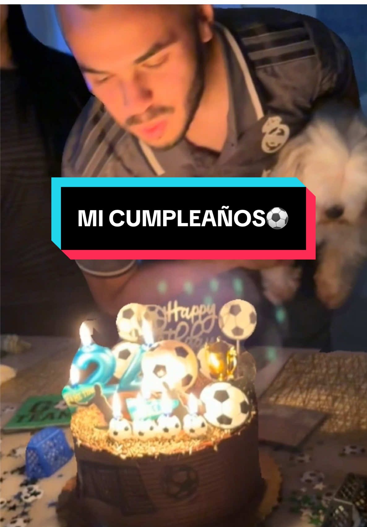 Mi cumpleaños, gracias a todos⚽️🫡 #madridistas #cumpleañostiktok #fiestadefutbol #fiestafutbol #madridismo #realmadridfans 