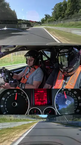 TC refused to be switched off for half a lap, but then it finally happened! 400HP Golf 5. #vw #golf5 #nurburgring