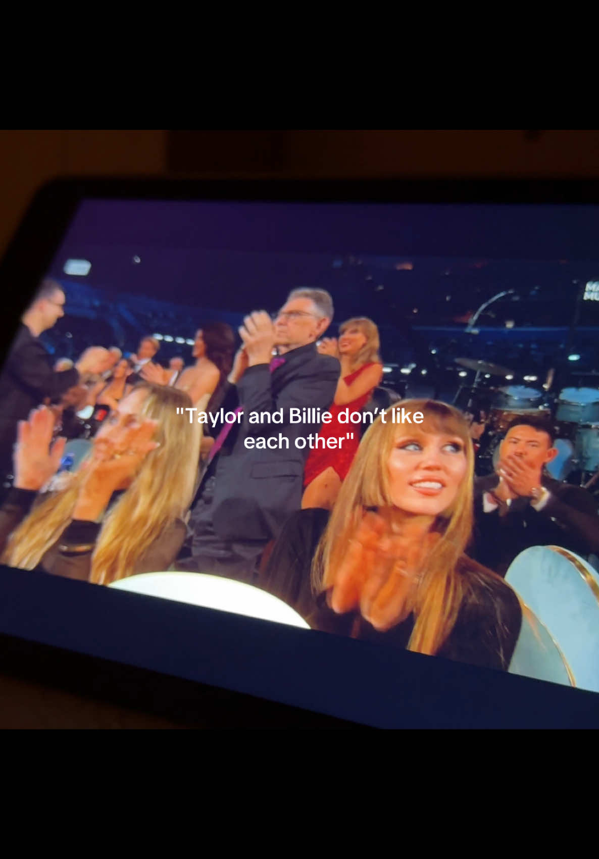 Taylor enjoying Billie’s performance y’all can stop this bs now 🤭 #billieeilish #taylorswift #grammys #grammyawards 