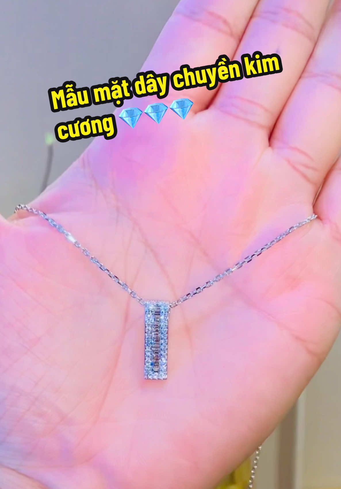 Mẫu mặt dây chuyền sang trọng và tinh tế dành cho chị em tại Tâm Luxury 💎💎💎 #tamluxury #diamond #jewelry #gia #xuhuong #daychuyen 