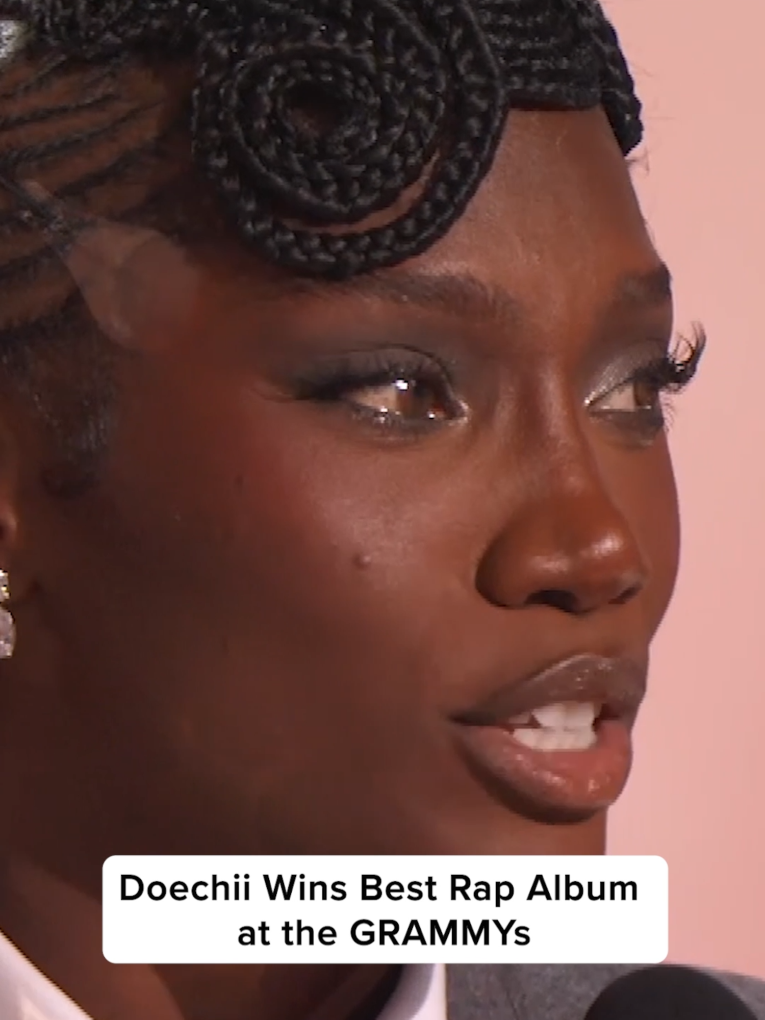 Doechii is making history at the #GRAMMYs after winning for Best Rap Album, making her the third woman to ever win the award! 🔥