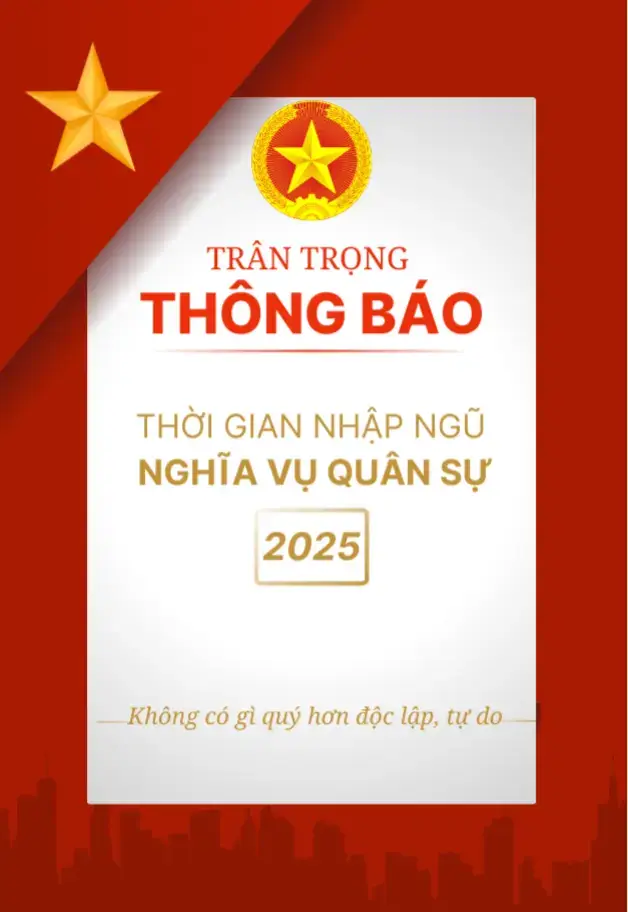 Lên đường mạnh mẽ, trở về vinh quang! Chúc AE có một hành trình rèn luyện đầy ý nghĩa, luôn mạnh mẽ, kiên cường và trưởng thành hơn sau quãng thời gian trong quân ngũ. #nvqs #2025  #dilinh #bodoi  #xuhuong 