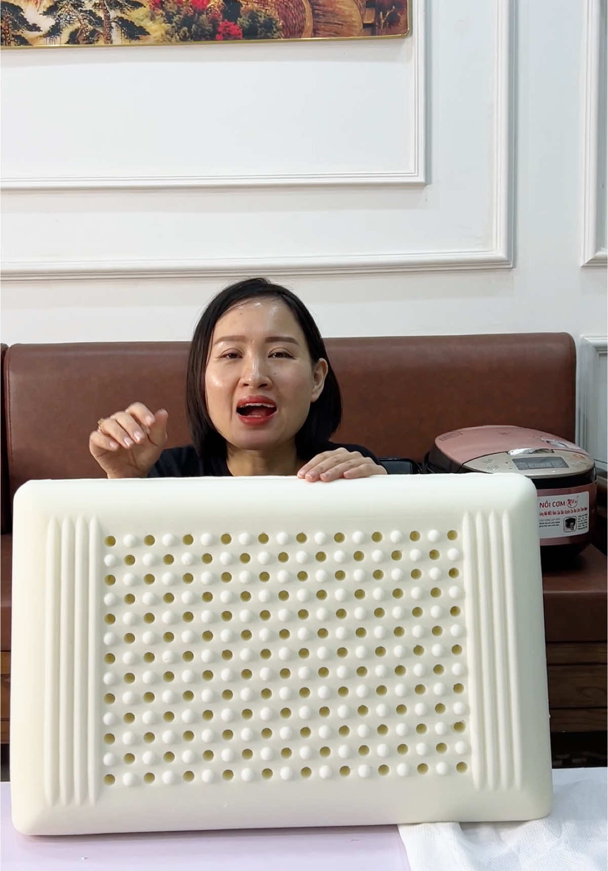 Gối cao su non dùng bền mà thoáng lắm #gối #goicaosunon #xuhuongtiktok #xh 