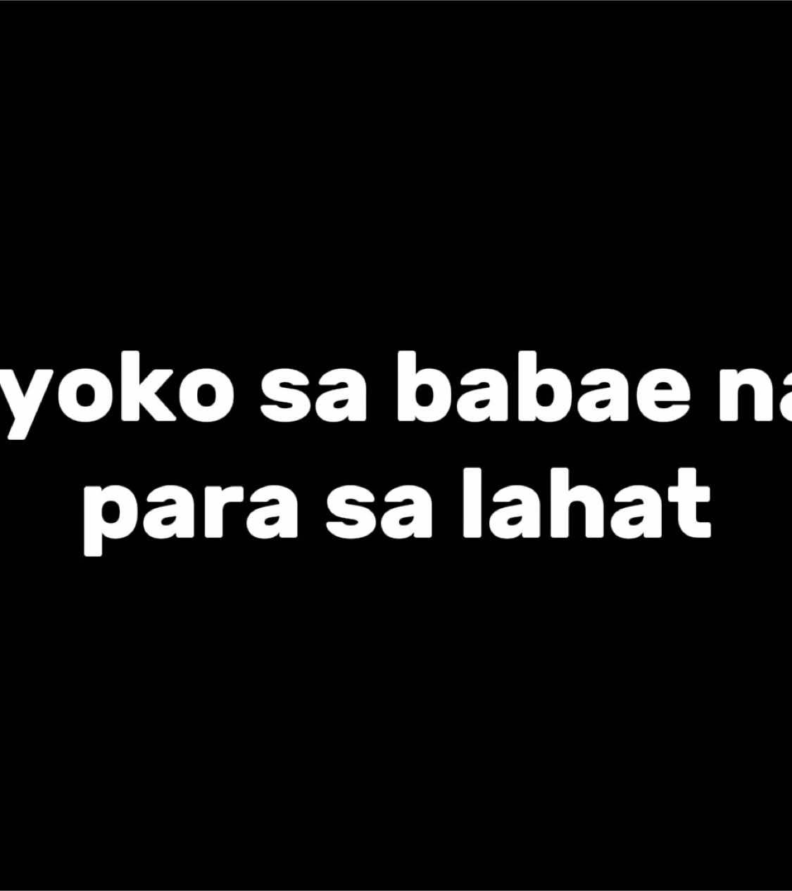 kung ako sa'yo bawasan mo ang landi #sltylyrics #fyp #foryoupage #lyrics #overlay #music #spotify 