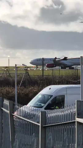 Virgin a330. bit different 😁👌#fyp #manchester #airport #justforyou.#fun