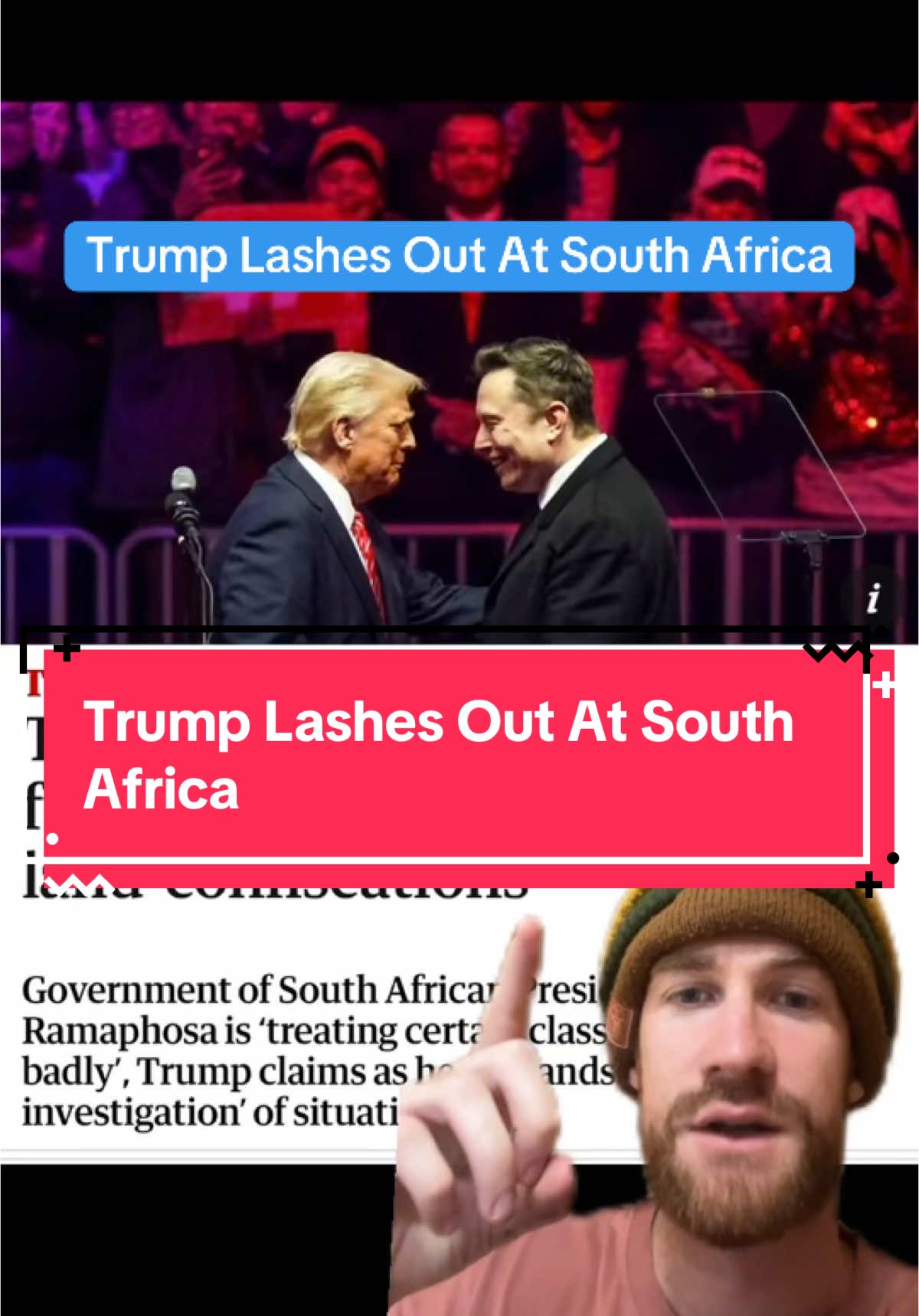 Trump Lashes Out At South Africa #tiktoksouthafrica #southafrica #fyp 