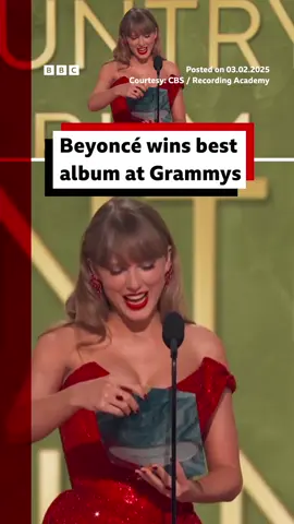 Cowboy Carter won the Grammy for best country album - to Beyoncé's evident surprise. #Beyoncé #CowboyCarter #LindaMartell #GrammyAwards #Grammys #Grammys2025 #Music #CountryMusic #LosAngeles #MusicIndustry #JayZ #TaylorSwif #Album #BestAlbum #News #BBCNews