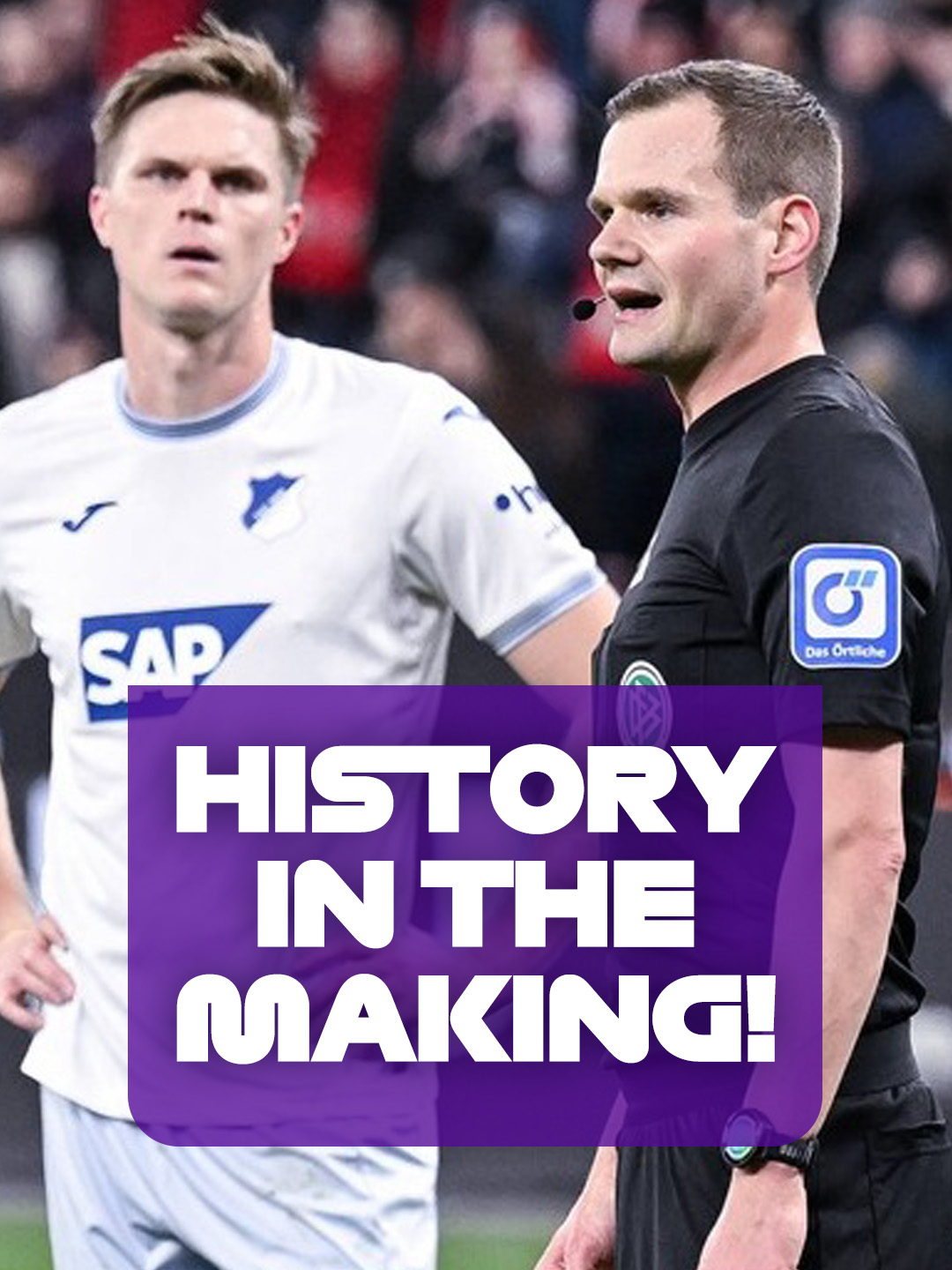 Ref makes history with in-stadium VAR announcement! #bundesliga #bundesligatiktok #football #footballtiktok