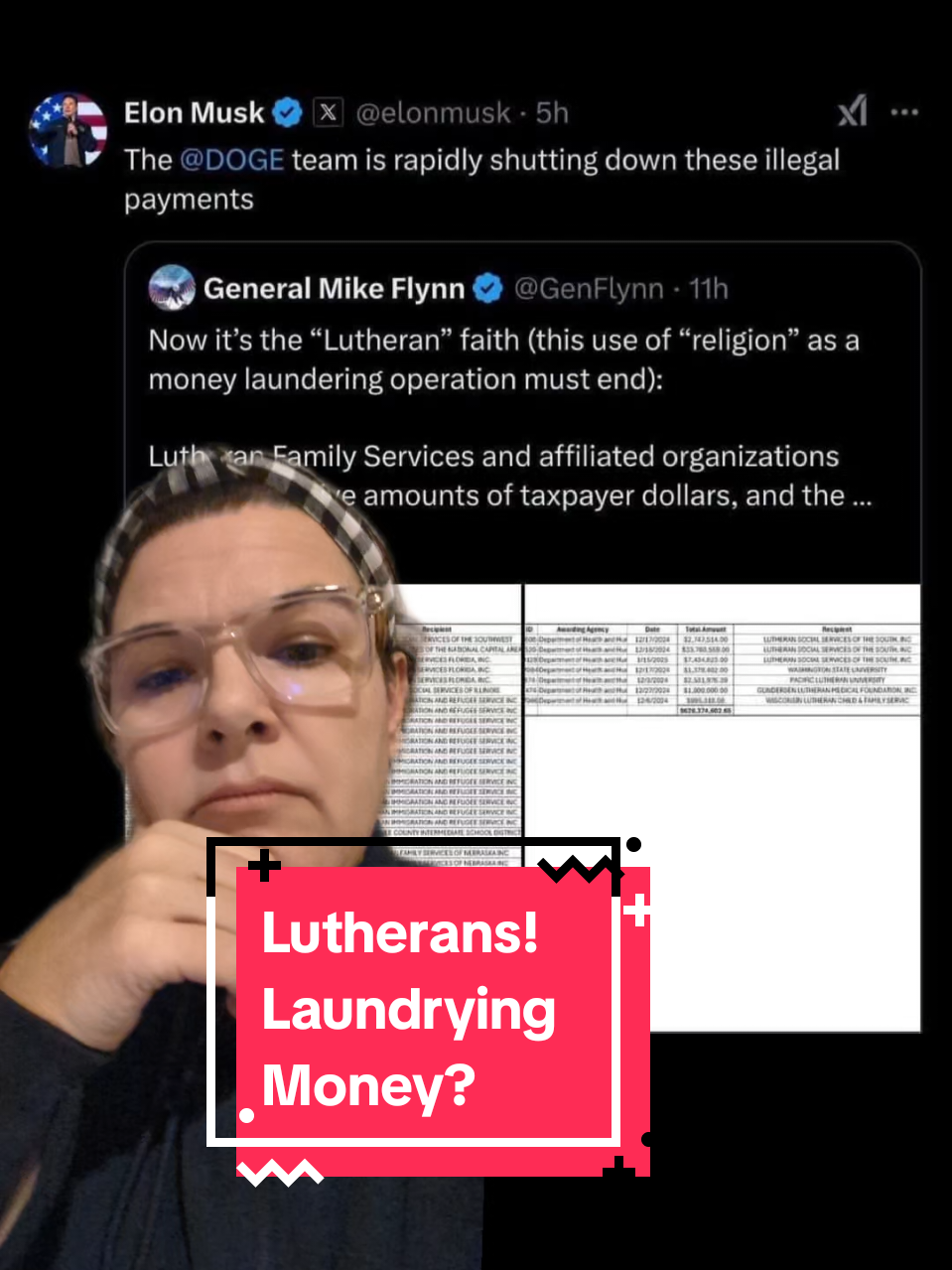 Hey, #LutheranTok! We feed the hungry, visit the sick, welcome the stranger, comfort the grieving, protect children, care for the elderly, pray without ceasing and follow the teachings of Christ. When did we launder money? Is there any evidence of this? #ELCA #LCMS #WELS #lutheran 