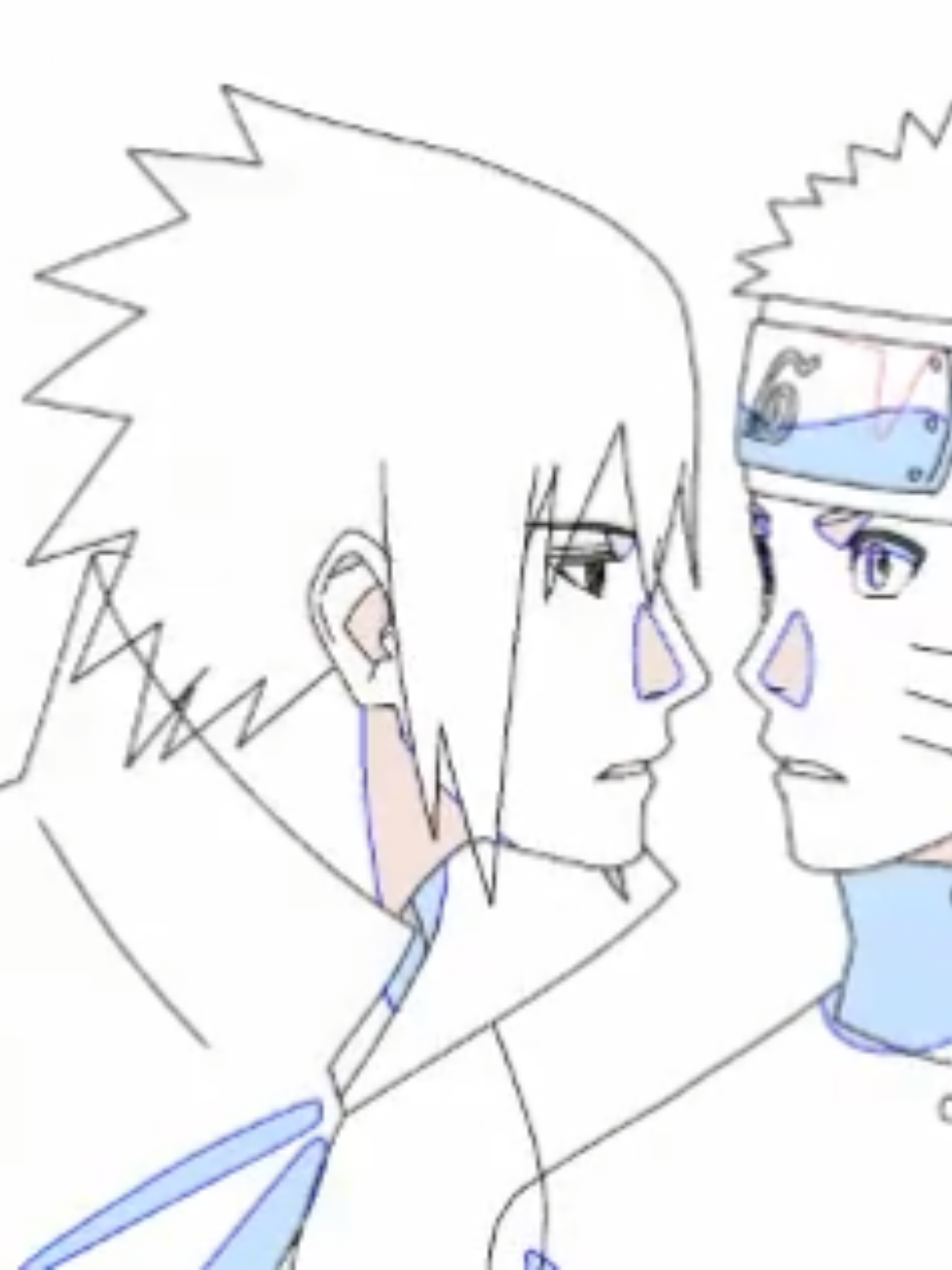 Naruto and Sasuke by _chugege_ on Twitter #narusasuedit #sasunaru💜🧡 #narusasu #sasunaru 