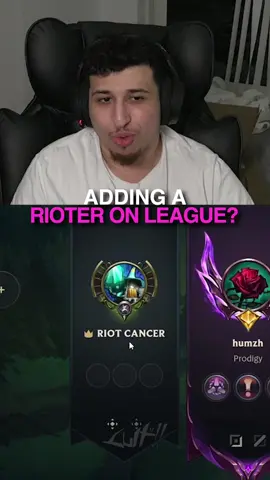 ADDING A RIOTER ON LEAGUE? 😱	 #leagueoflegends #fyp #leaguecult 