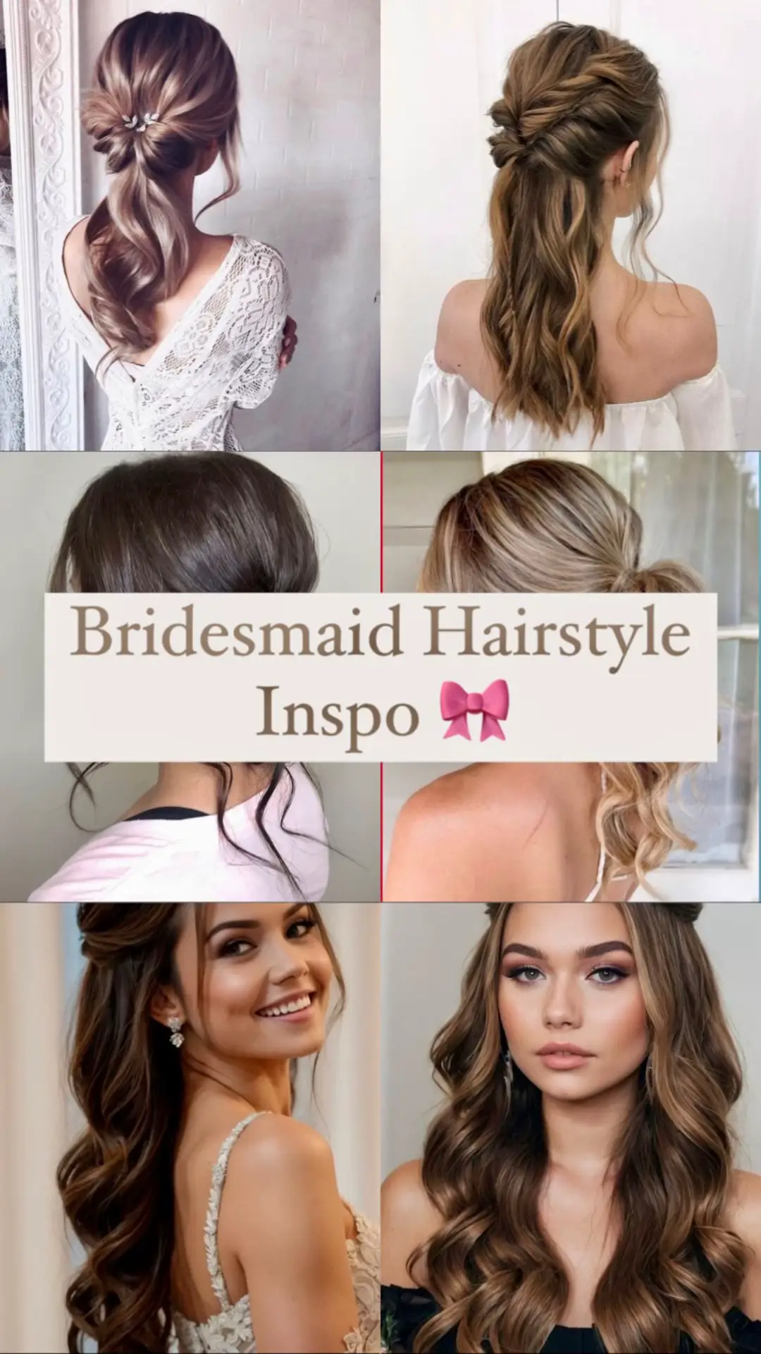 all pict credit to :/pinterest #pinterestaesthetic #pinterest #inspo #hairstyle #bridesmaids 