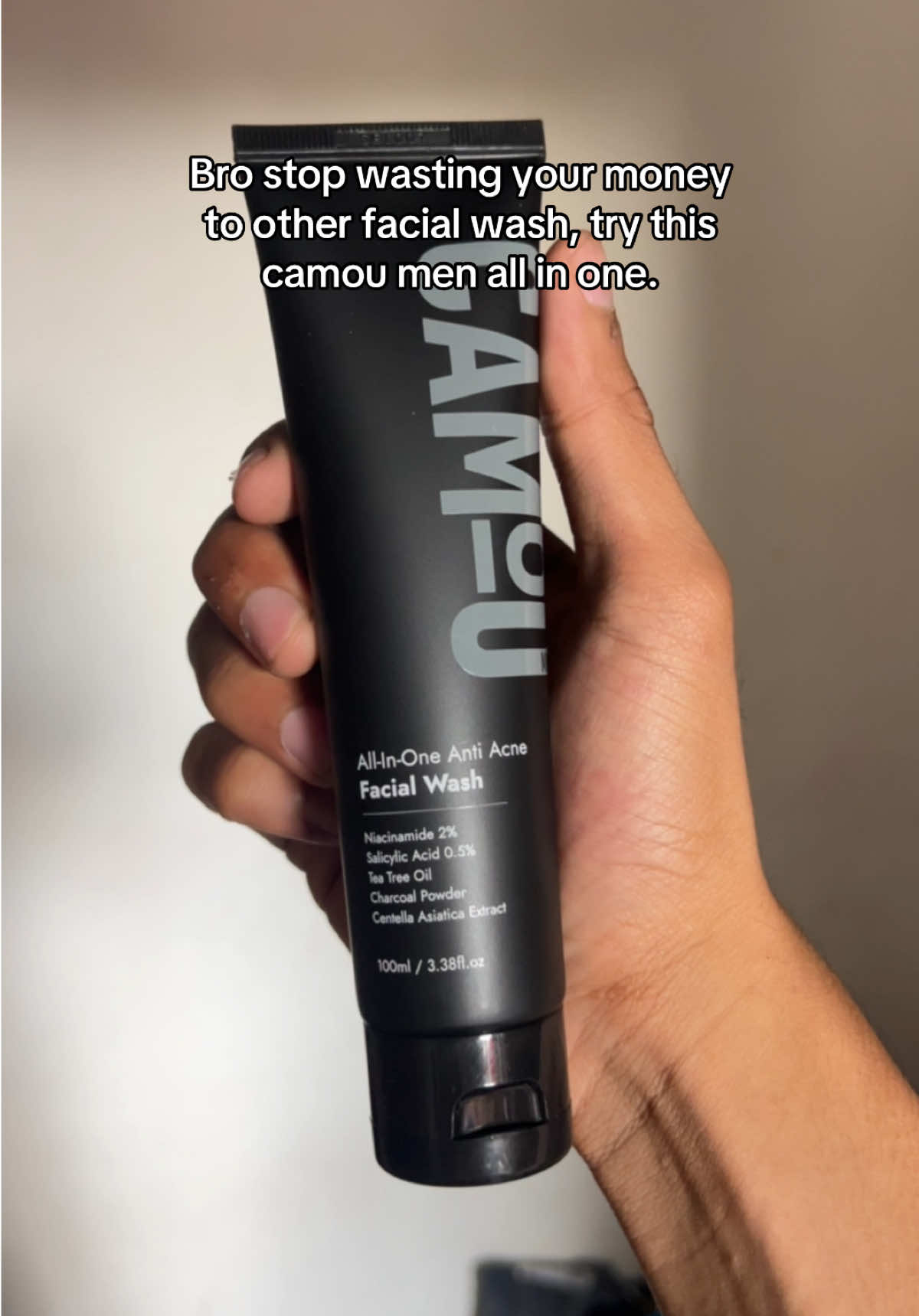 Thank me later!  🤜🤛 #facialwash #menfacialwash #facialwashformen #camouallinonefacialwash #antiacnefacialwash #menskincare #camoumen 