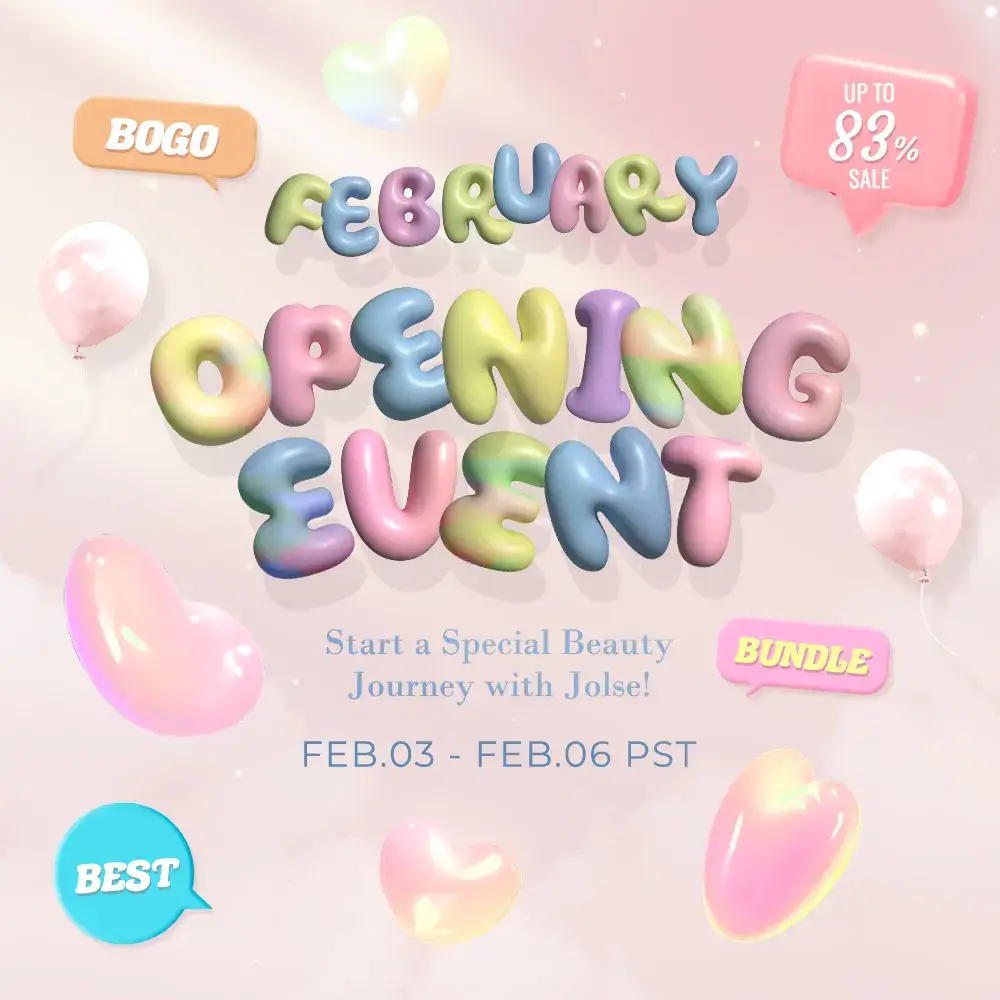 🦋 FEB Opening Event Up To 83% Sale 1 + 1 / BUNDLE / BEST 🩷 One-day's you Brand Sale Free Gift🎁 🖤 Elizavecca Brand Sale 🤎 Skinfood Brand Sale 🤍 Benton Brand Sale 💛 Commonlabs Brand Sale 🩵 Peach Popo Brand Sale Don’t miss your chance to get your favourite KBeauty products on jolse.com 🖤 #BeautyDeals #FreeShipping #TreatYourself #jolse #cosmeticjolse #jolsecosmetics #jolseskincare #kbeauty #koreanbeauty #koreanskincare #skincare #viralskincare #asianbeauty #beauty #kbeautylovers #kbeautycommunity #onlineshopping #Cosméticoscoreanos #cosmetics #cosmeticproducts