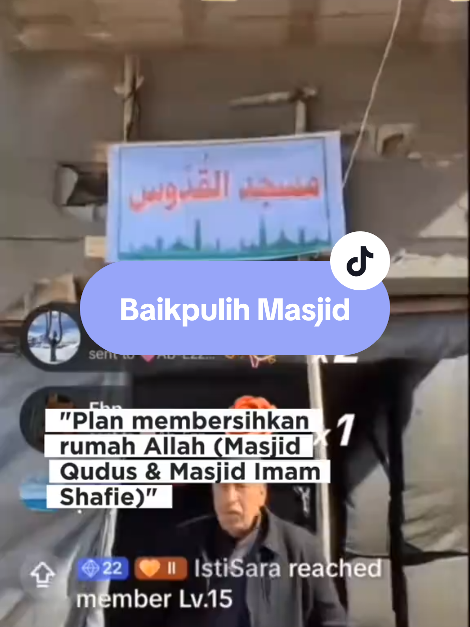 Sila follow rapat live @Mehmet İzudin Gül untuk info lanjut tentang rancangan pembersihan kedua-dua masjid ini.