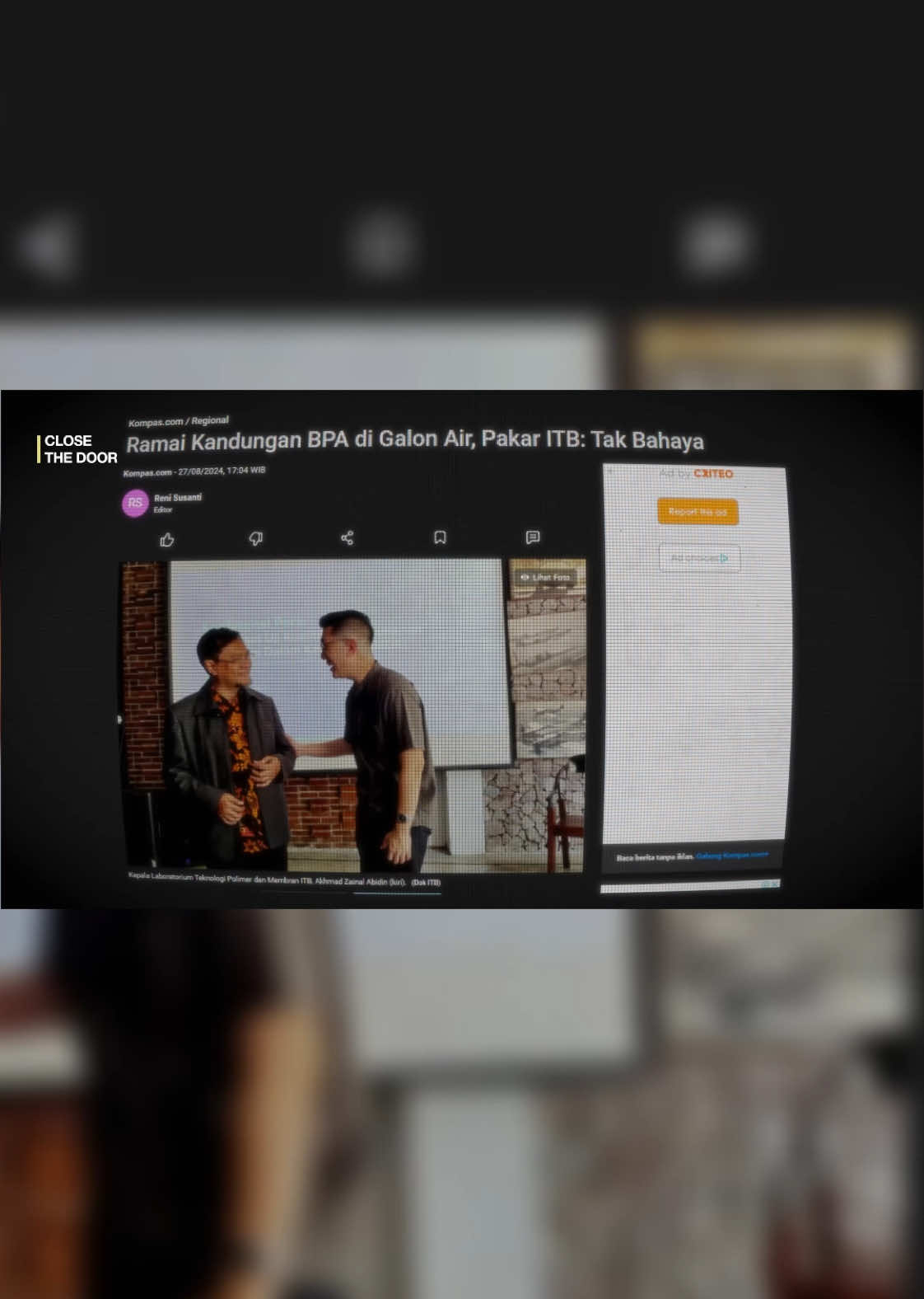 tuh guys makanya jangan panik gajelas, mending nonton ini dulu!😋 #wisviral #beritatiktok #beritaditiktok #fyptiktok #viraltiktok #viralvideos #beritaviral #fyppppppppppppppppppppppp #galon #kesehatan #viraltiktok #viral 