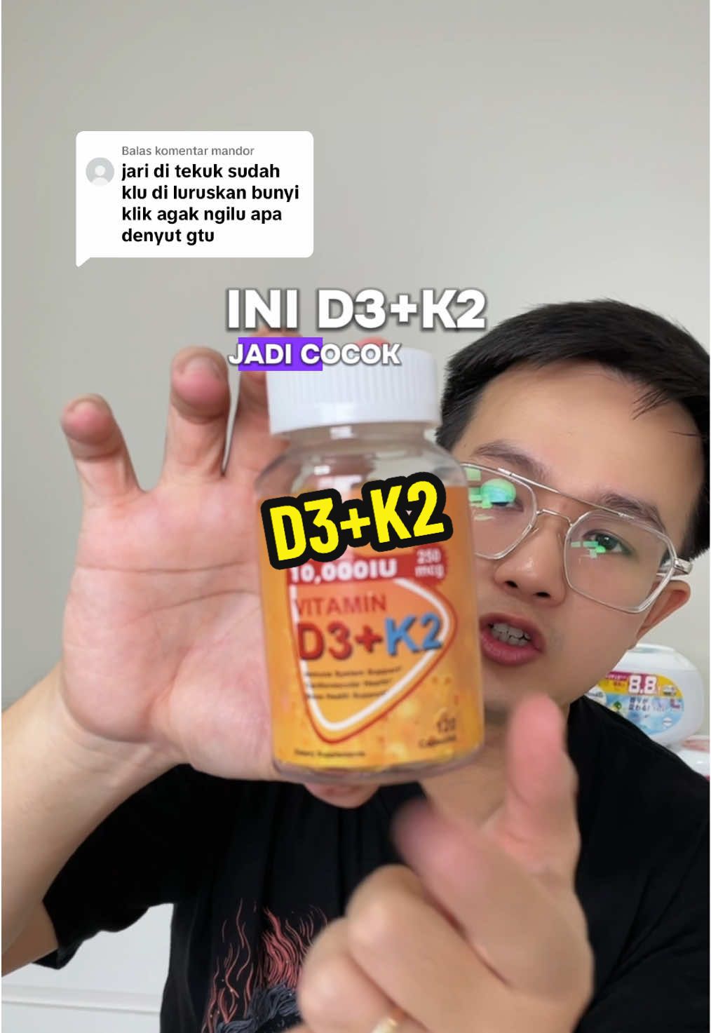 Membalas @mandor cobain ya minum d3k2 bakalan berasa hasilnya #d3k2 #vitamind3 #vitamin #suplemen #suplemenkesehatan 