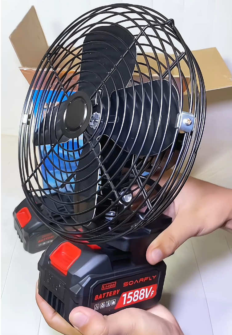 8 inch Lithium Battery Cordless Mini Electric Fan Rechargeable #electricfan #minifan #fan #rechargeablefan #portablefan #cordlesselectricfan #cordlessfan #minielectricfan #soarfly #foryou #fyp #fyppppppppppppppppppppppp 