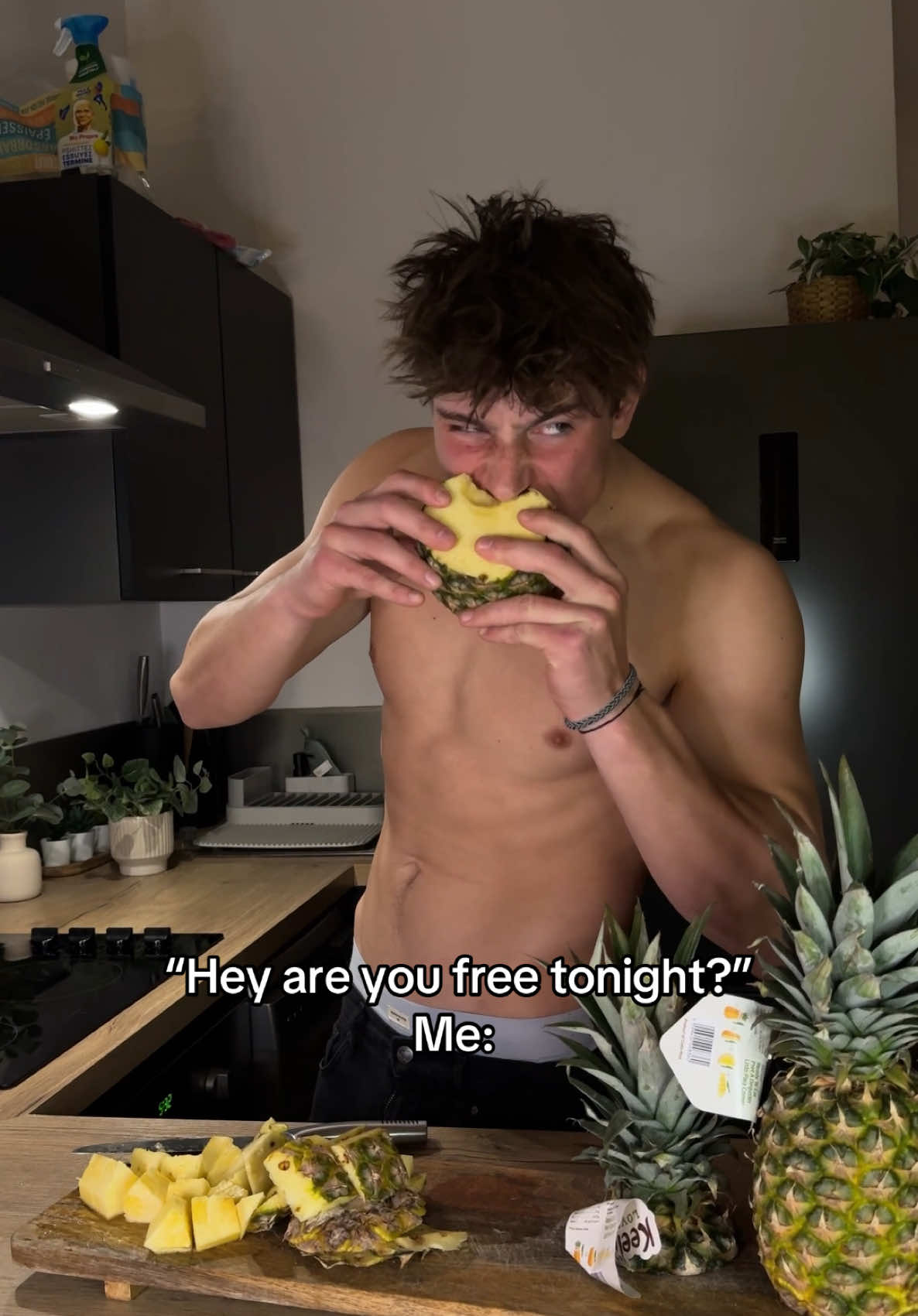 “Yeah just gimme 10 minutes” #pineapple #bop #relatable 