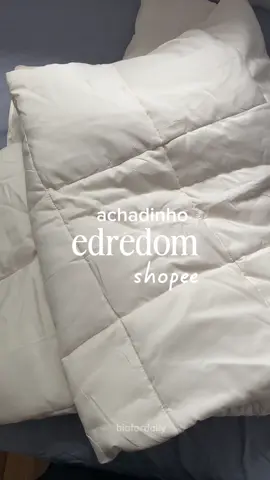 edredom lindinho e acessível 🤍☁️  #daily #shopee #achadinhos #quarto #cama #edredom #enxoval #achadinhosdashopee #casa #fy #meninas #girls