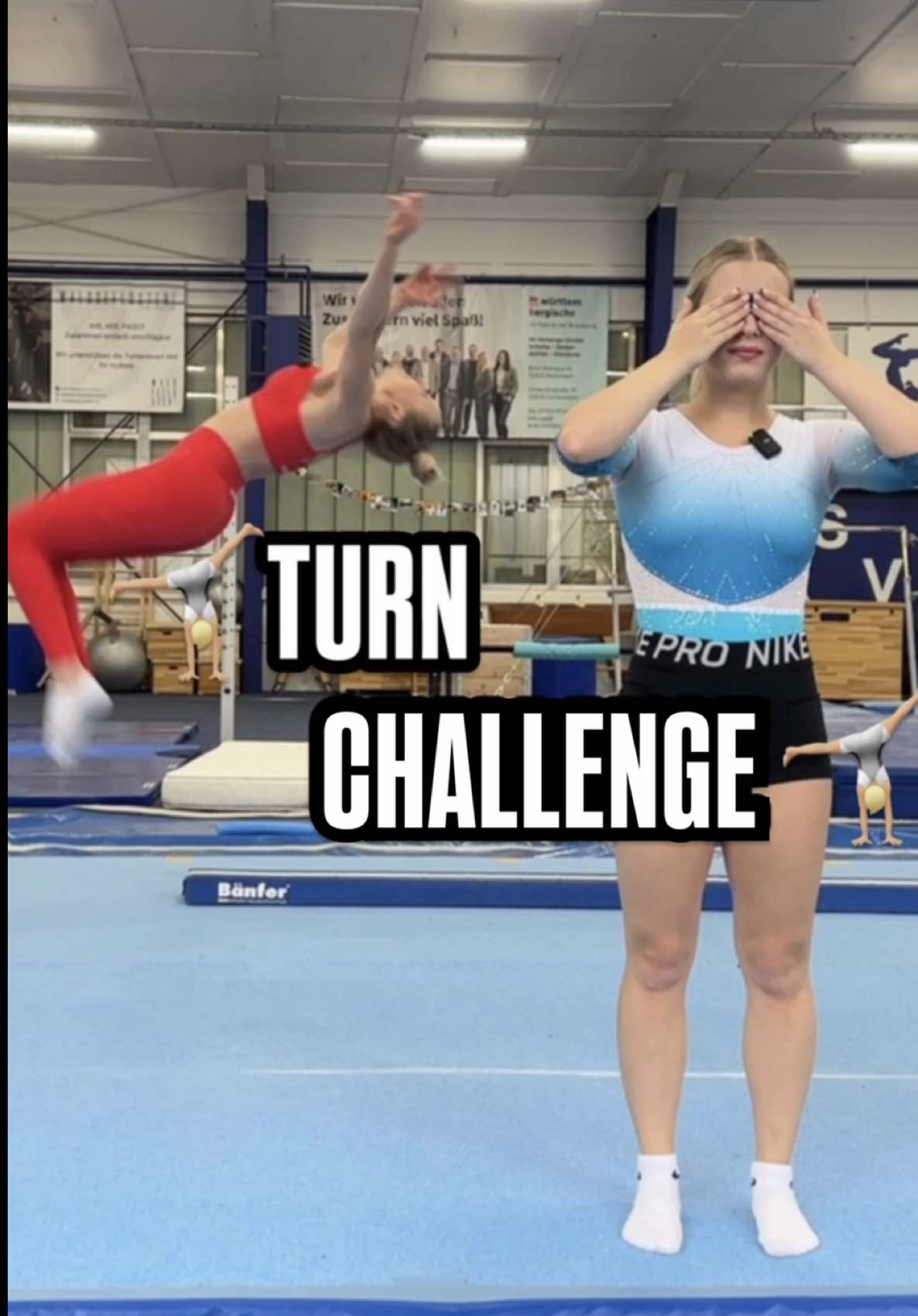 Wer braucht schon Augen, wenn man Turn-Elemente am Sound erraten kann? 🤸🏼 Schreibt mal, welche ihr erkannt hättet! @Isabell 🩵 . #gymnastics #turnen #challange 