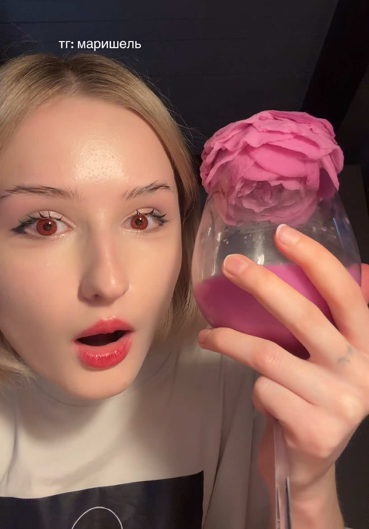 делаем розу из ватных дисков #beautyhacks #DIY #rose #beautytutorial #разговор 