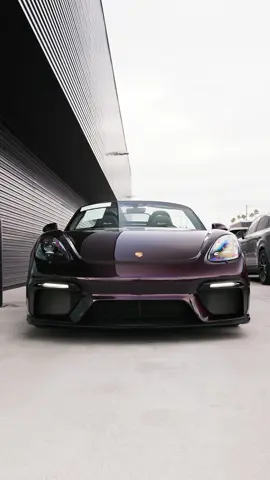 Electric in the sun. Addictive on the road. Amethyst Metallic at its best. #718spyder #porsche718spyder #riverside #porscheriverside #inlandempire #porsche #porscheusa #porschemoments #porschepassion #germancars #sportcars #porscheclub #porschelife #cars #carsdaily #carswithoutlimits #luxurycars #exoticcars #dreamcars #amazingcars #cartalk #caroftheday #carlifestyle #porschespyder #spyder #fyp #tiktok #carsoftiktok #foryoupage #foryou #viral