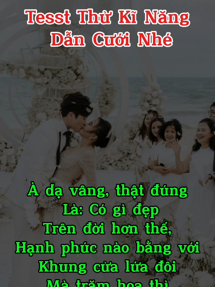 Tesst thử Kĩ Năng Dẫn Cưới Nhé...!  #mc #hocmc #kinangdancuoi #xh #xuhuong #phatbieu #mcchuyennghiep #mcmanhhung #thinhhanh #chucmungnammoi #xuhuongtiktok