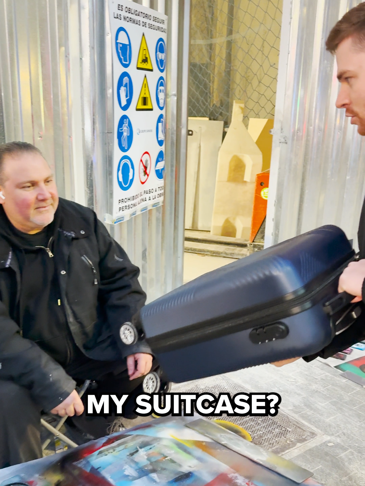 I asked a Street Artist in Spain to Paint my Suitcase 🤩 #streetart