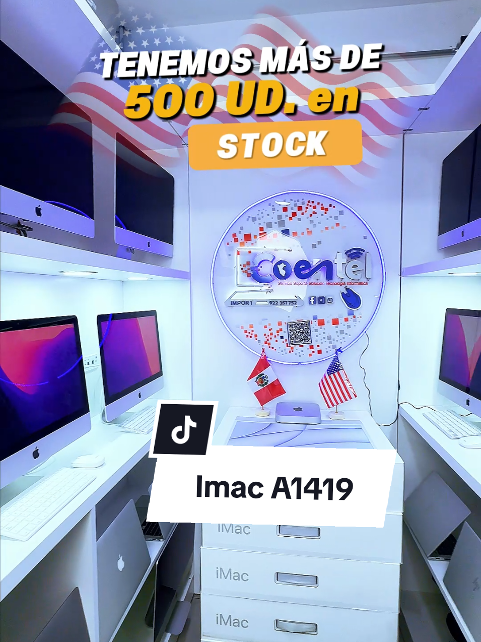 🚀 ¡Oferta Especial en iMac A1419! 🚀 Obtén tu iMac A1419 a un increíble precio de solo 1300 soles. Disfruta de un rendimiento excepcional y un diseño elegante que se adapta a cualquier espacio de trabajo o entretenimiento.#coentel #imac  #apple  #leticia 