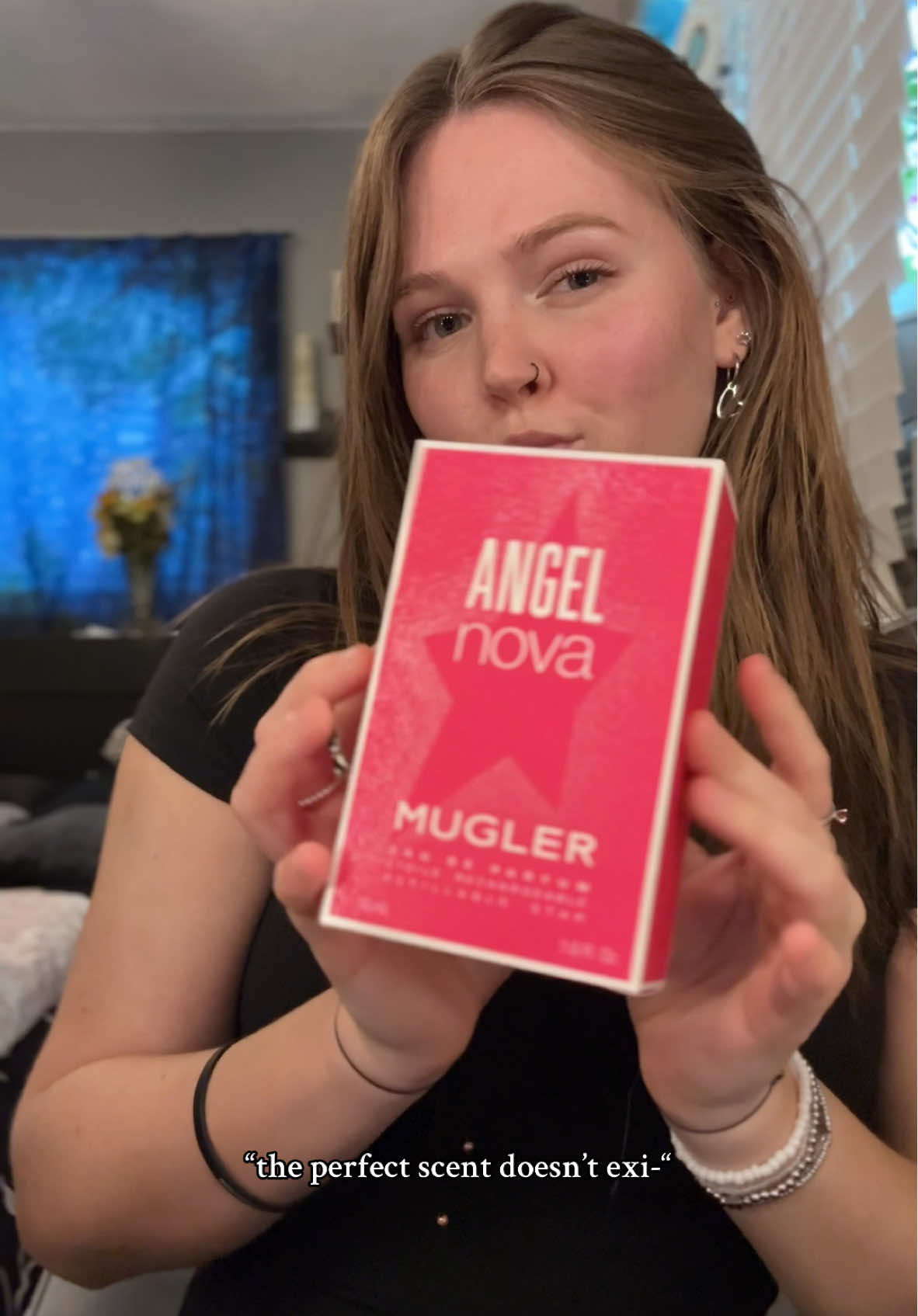 just got this & for 3 days have been drenching myself in this perfume!! 💋💗🍇 |  @Mugler #angelnova #giftedbymuglerfragrances #ValentinesDay #mugler #datenightperfume #valentinesdayperfume 