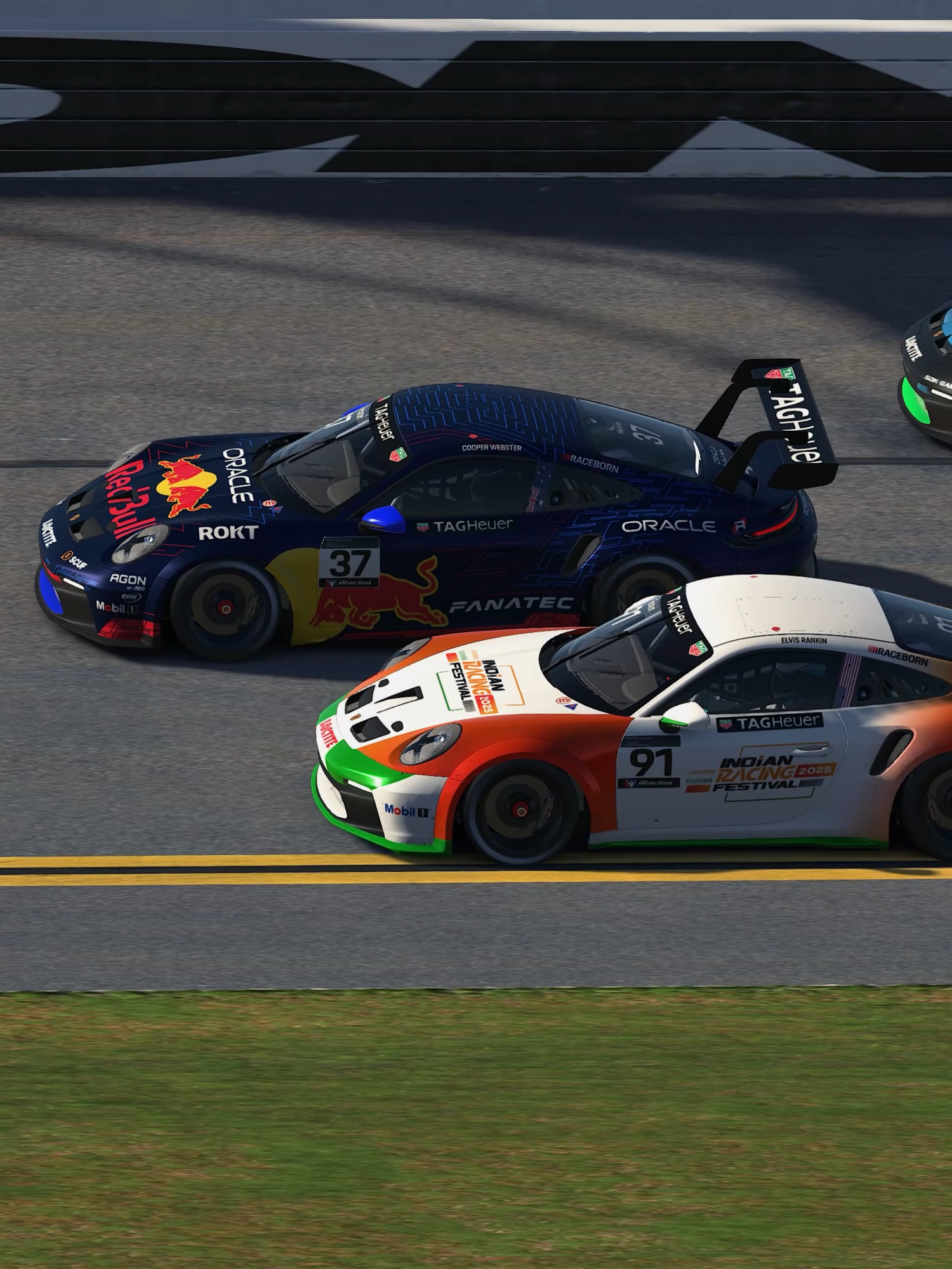 Cooper Webster takes Round 1 of PESC at Daytona in a close finish! #iracingofficial #simracing #Motorsport #porsche #daytona #gaming