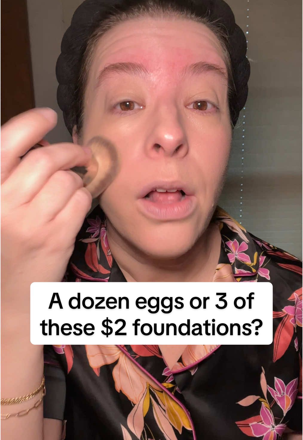 With prices, raising on nearly everything, this $2 foundation is one of the best deals out there right now! I’ve been using it for over a month and I’ve loved how my skin has looked with it on. I’ve linked it for you below.  #foundation #makeup #missafoundation #affordablemakeup #agingskin #over40makeup 