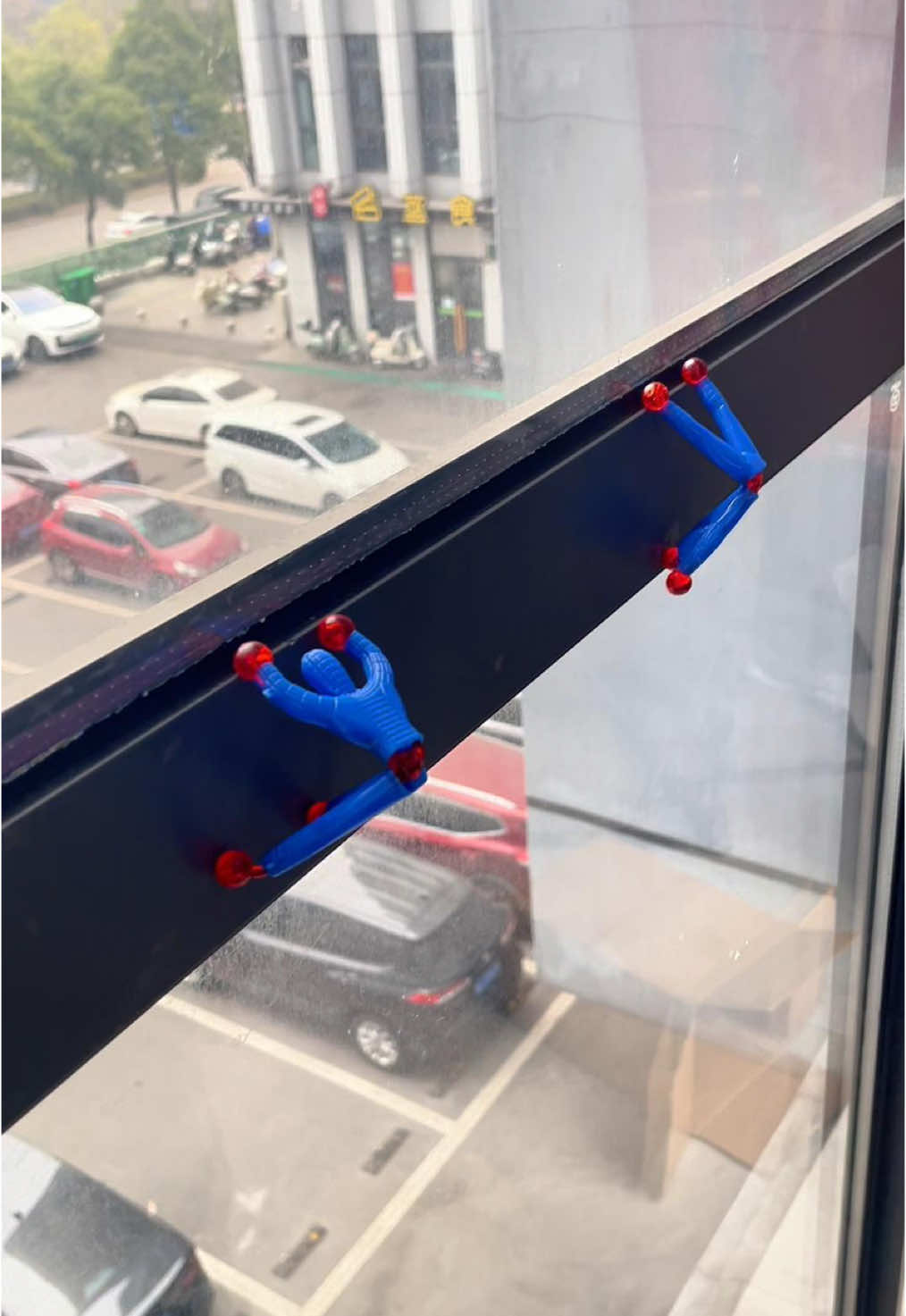 Sticky Spider-Man Toy#toys #stickytoy #spiderman #fyp 