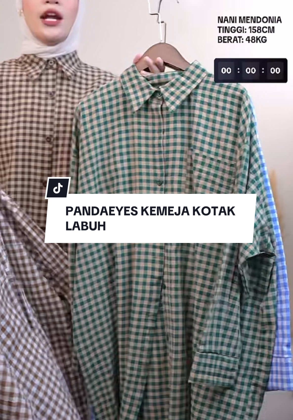 Kemeja labuh muslimah pandaeyes #kemeja #kemejalabuh #pandaeyes