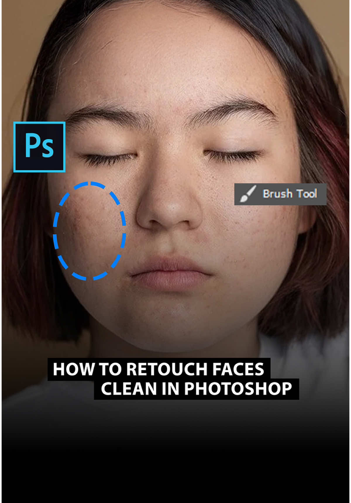 How to retouch faces clean in Photoshop 🖌️💁‍♀️ . . . . #photoshop #photopraphy #art #design #tutorial #digitalart #photoshoptutorial #graphicdesign #graphicdesigner 