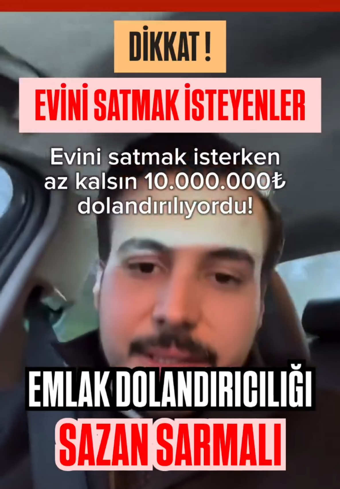 Çok DİKKAT! ❌Lütfen videoyu sonuna kadar izleyin ve insanları olabildiğince bilgilendirelim. @redstonesinembariscan ‘a bilgi ve paylaşım için teşekkürler 🙏  Unutmayalım, bir gayrimenkul’ü piyasa şartlarından yüksek rakama alacağını yada olduğundan çok düşük fiyata size satacaklarını söylüyorlarsa çok çok dikkat edin ❗️ “Bedava peynir fare kapanında olur “  Sizin karşılaştığınız dolandırıcılık olayları oldu mu ?  Yorumlarda buluşalım…#emlak#emlakyrimenkul #keşfet #konut #sazansarmalı 