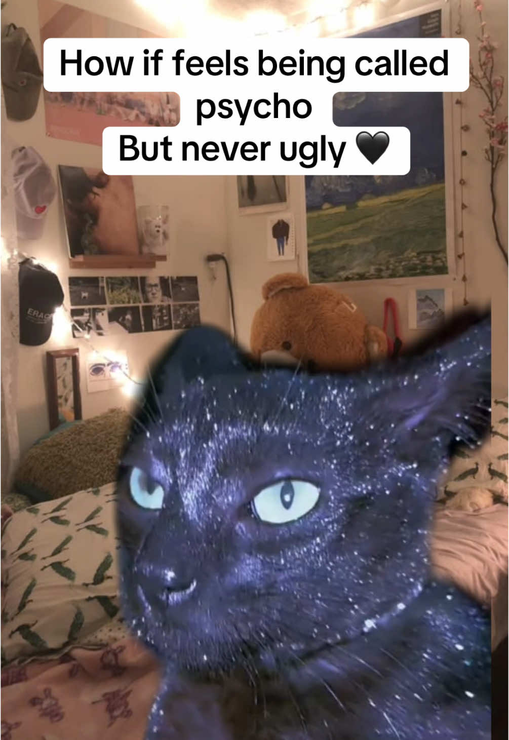 Hottest psycho #girlythings #glitter #catsoftiktok #cutecat #forthegirls 