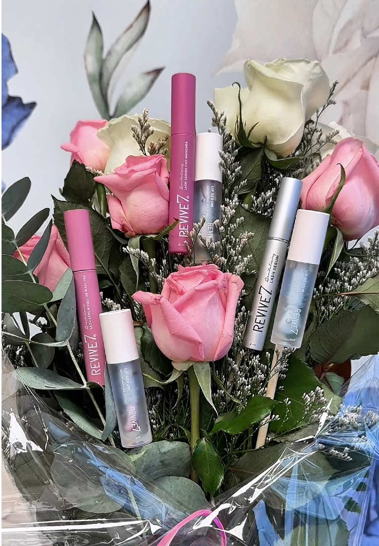 Receive free shipping on Valentine’s Bundles at revive7beauty.com 💘 #revive7lashserum #giftsforher #ValentinesDay #revive7 #veganlashserum #crueltyfree #lipserum 